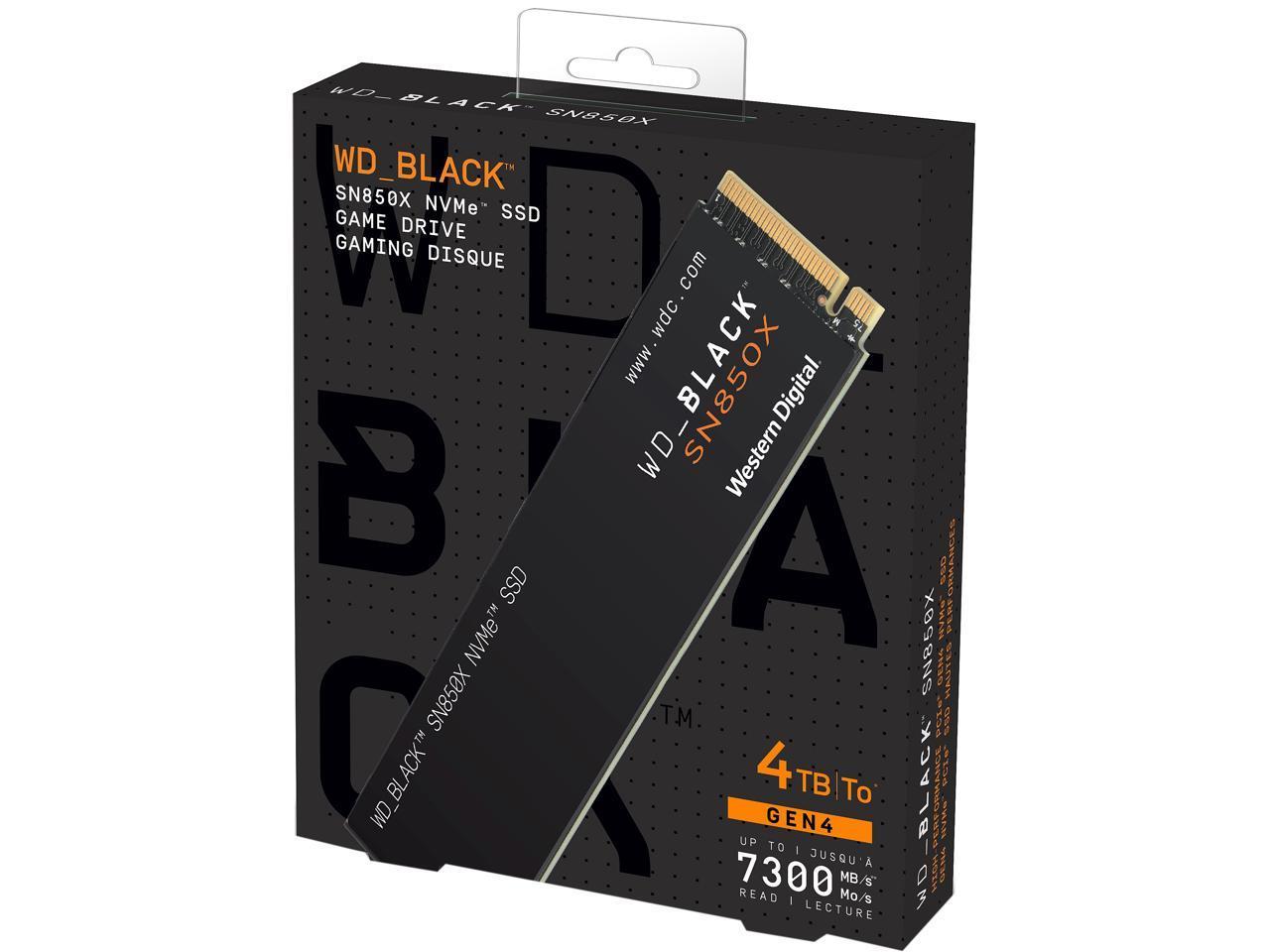 BLACK SN850X NVME SSD M.2 4TB