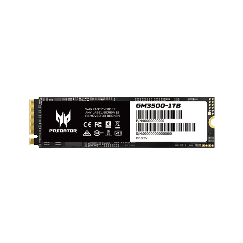 PREDATOR GM3500 1TB PCIE GEN3 X4 M.2 SSD