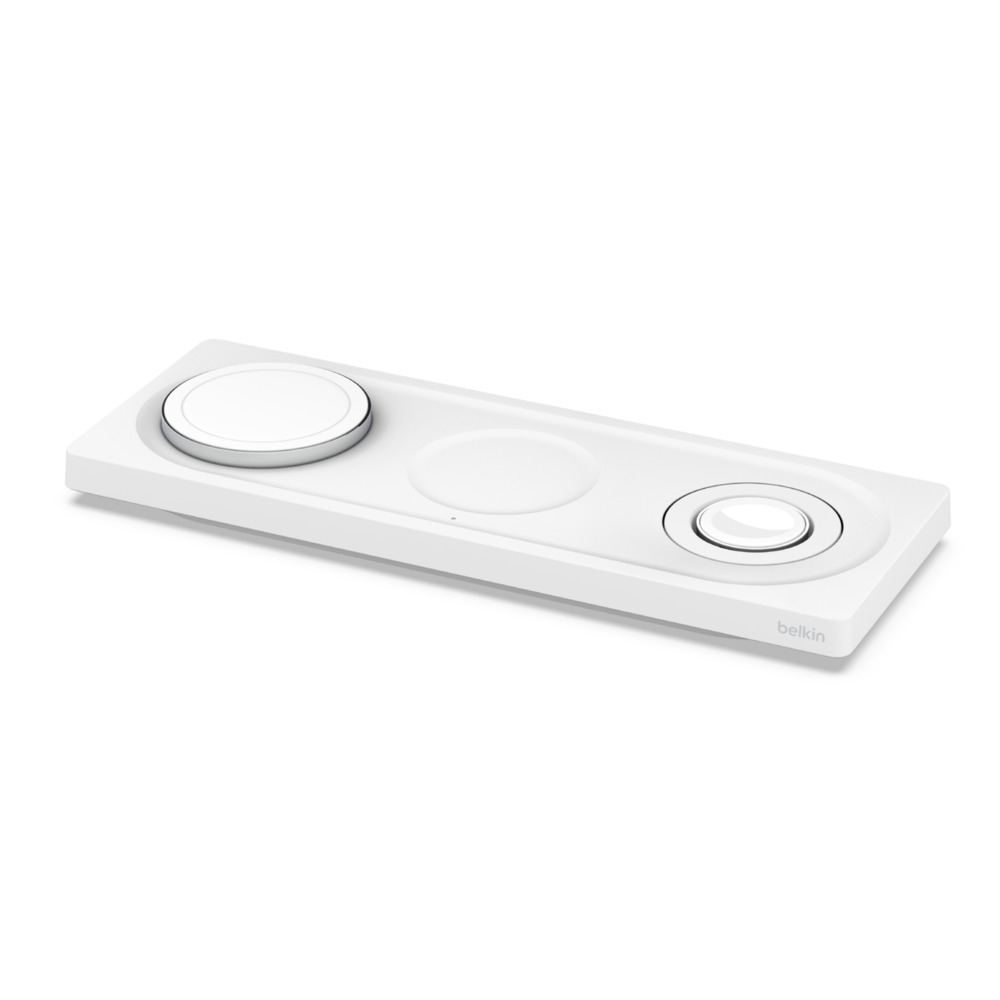 BELKIN 3IN1 WIRELESS CHARING PAD W/MAGSAFE WHITE thumbnail 4