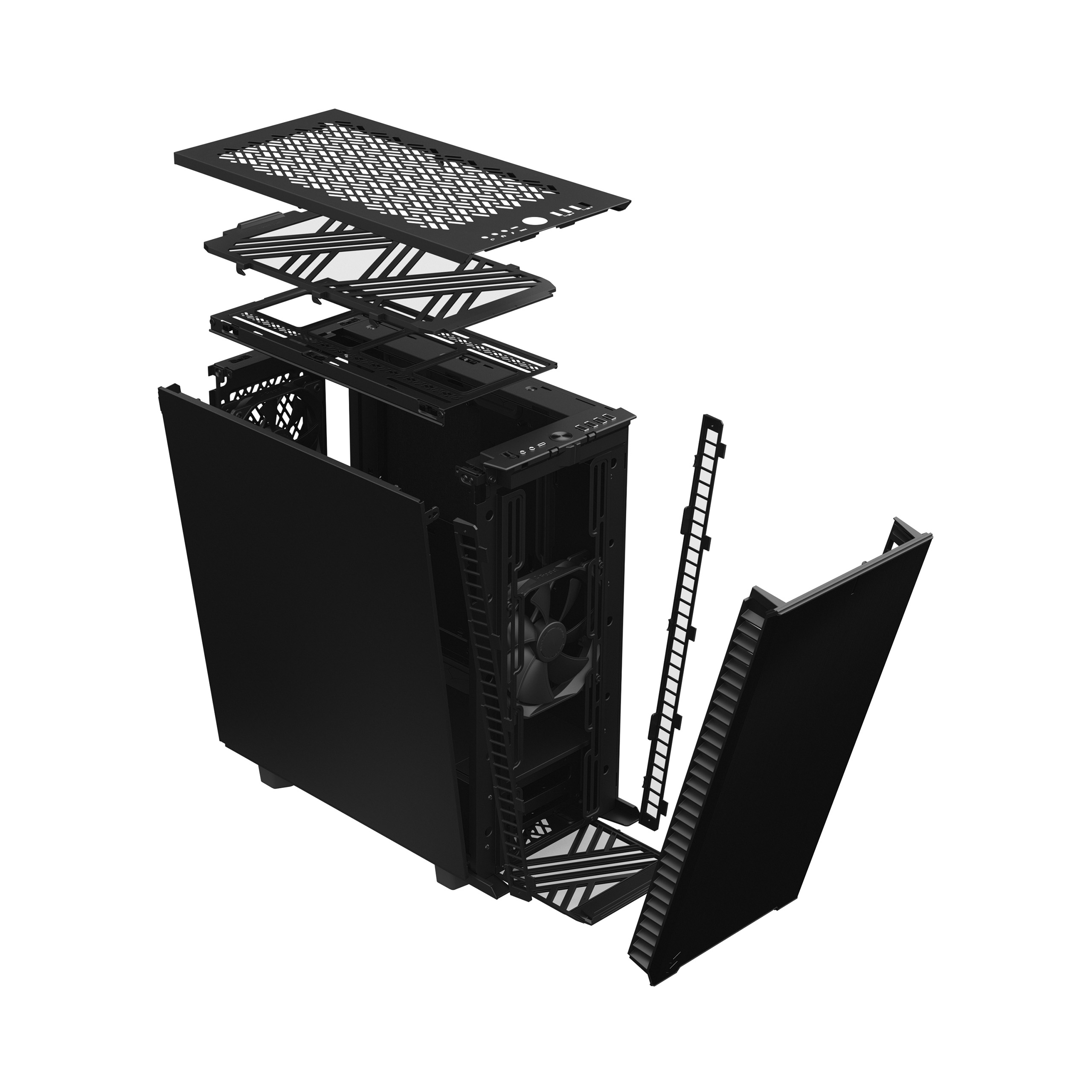 FRACTAL DESIGN DEFINE 7 COMPACT BLACK SOLID (DEF7C-01) thumbnail 9