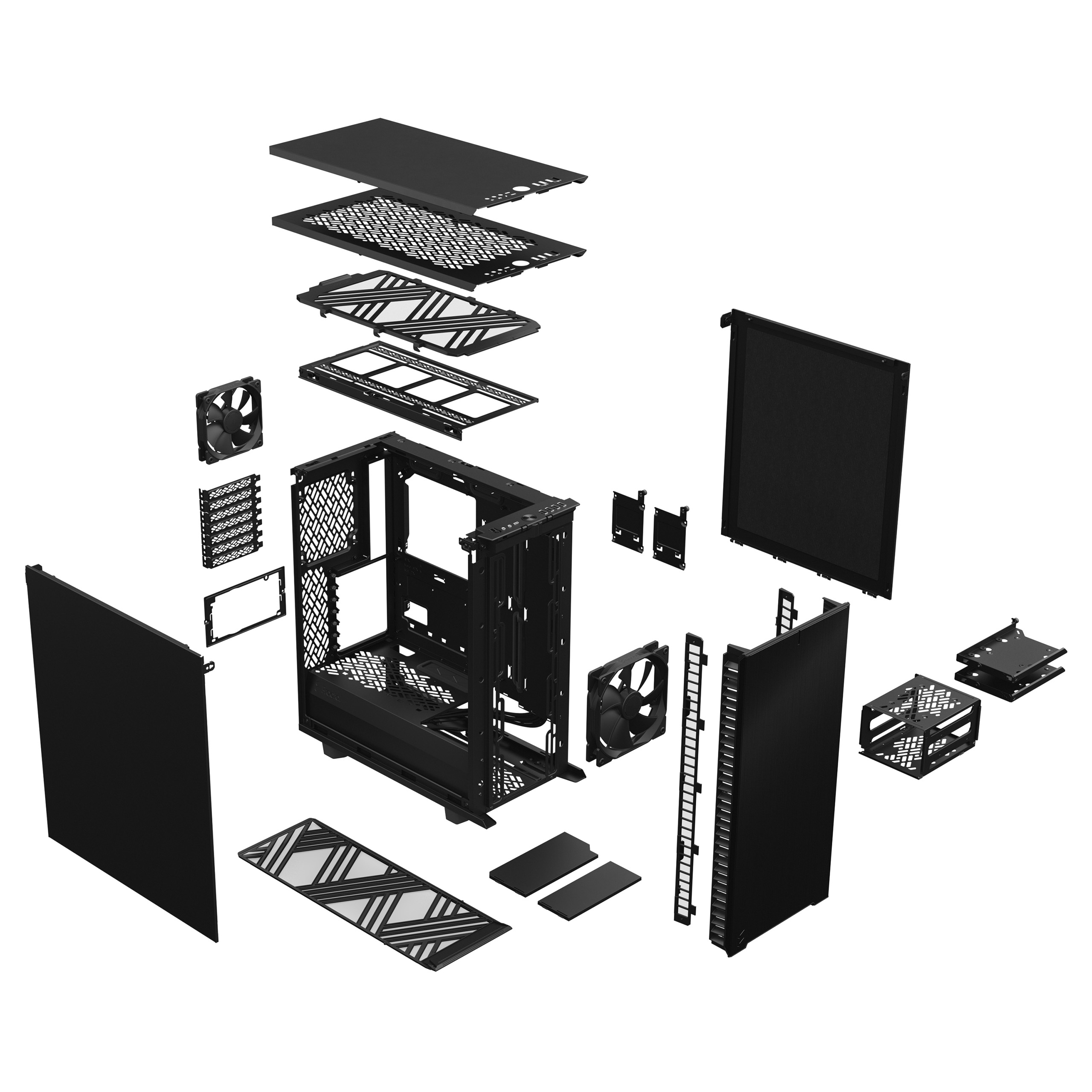 FRACTAL DESIGN DEFINE 7 COMPACT BLACK SOLID (DEF7C-01) thumbnail 11