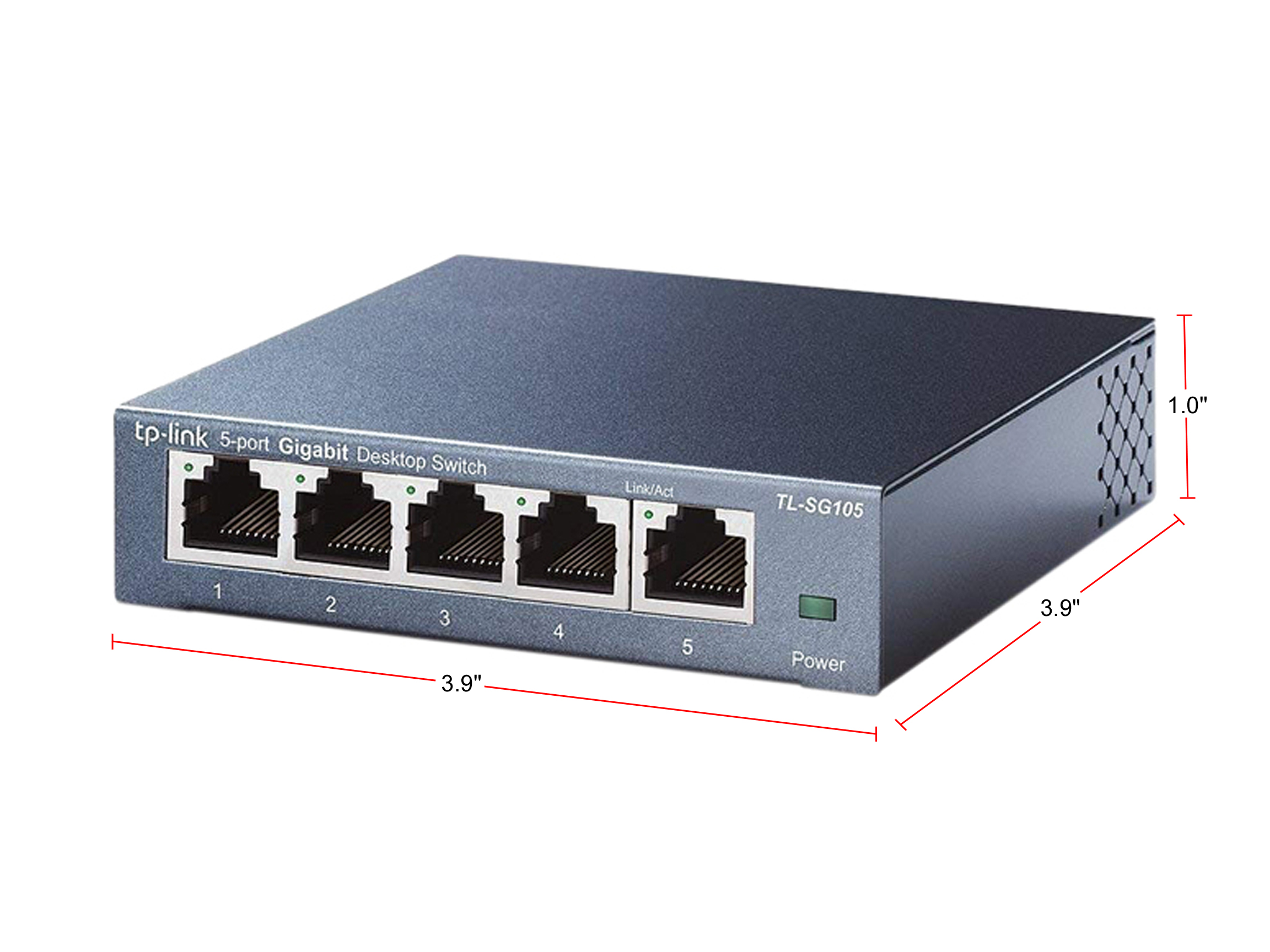 TP-LINK TL-SG105 5-PORT GIGABIT MINI METAL SWITCH thumbnail 2