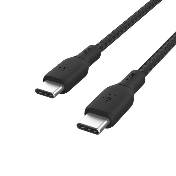 BELKIN BRAIDED USBC-C 2.0 100W CABLE 2M BLACK thumbnail 2