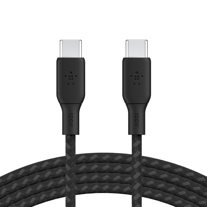 BELKIN BRAIDED USBC-C 2.0 100W CABLE 2M BLACK thumbnail 4