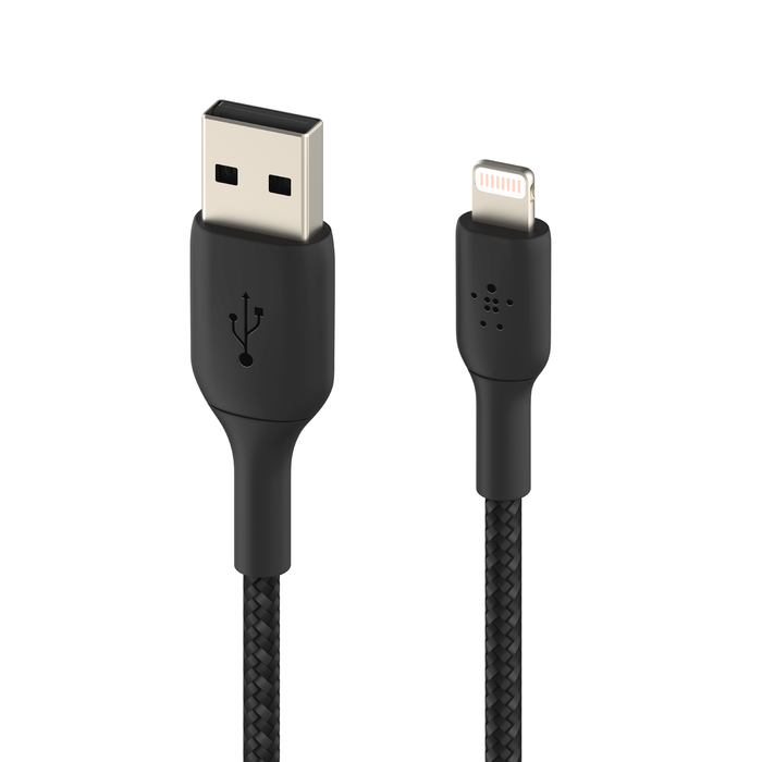 BELKIN BRAIDED A-LTG 1M BLACK thumbnail 2