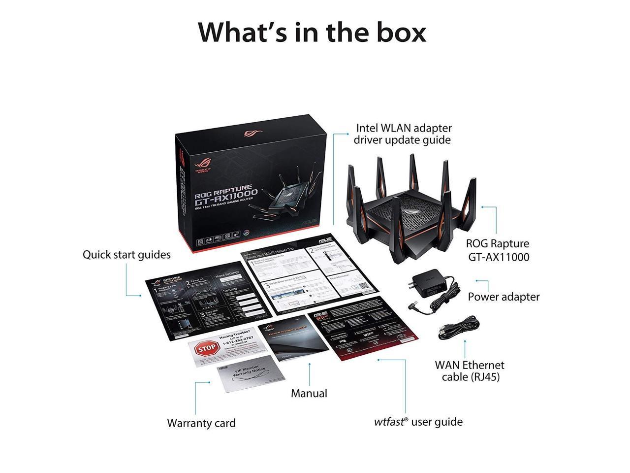 ASUS ROG RAPTURE GT-AX11000 PRO WIFI6 GAMING ROUTER thumbnail 4