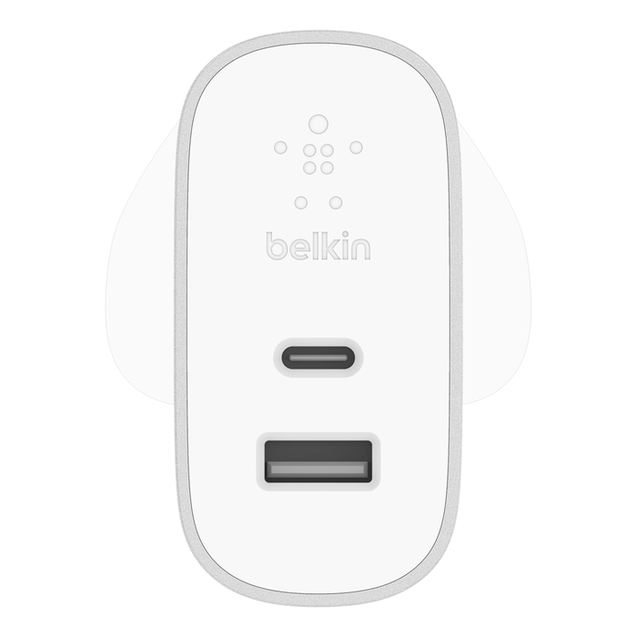 BELKIN USB-C + USB-A AC CHARGER 27W+12W (SLV) thumbnail 4