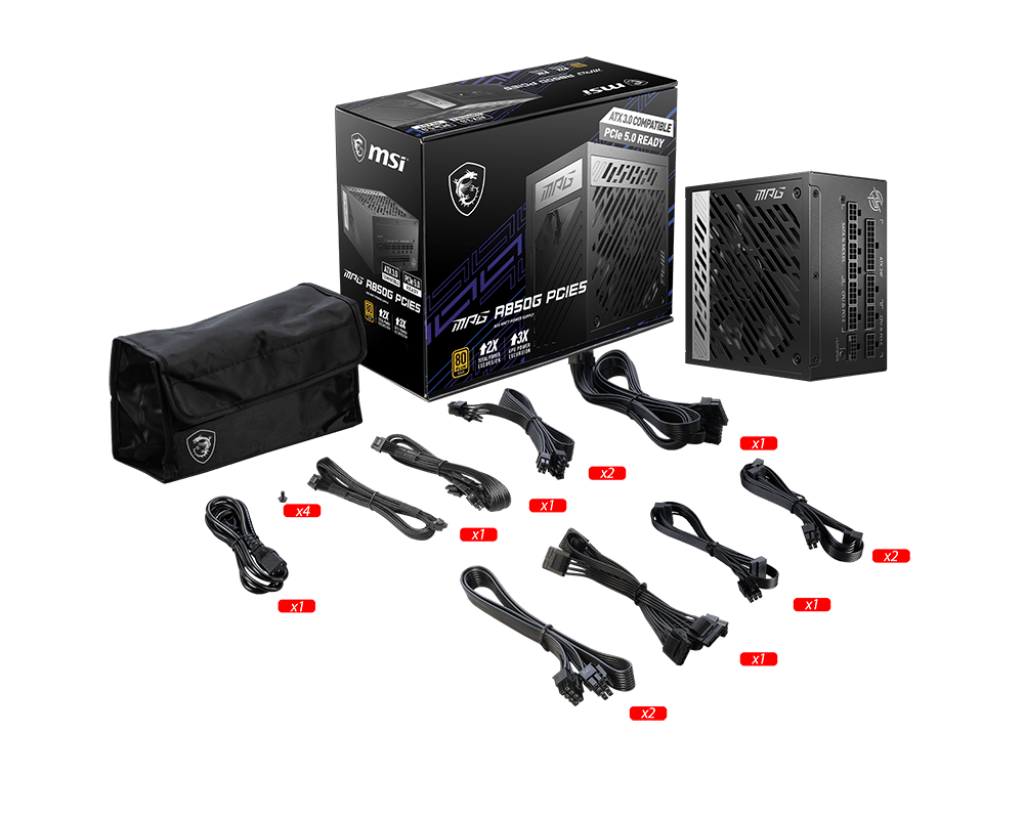 MPG A850G 850W GOLD PCIE5