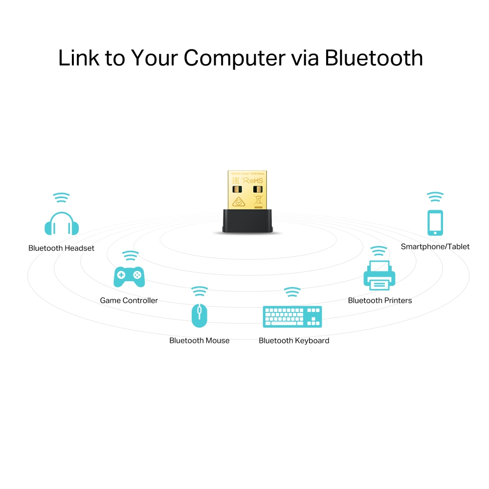 TP-LINK TU2B-NANO AC600 WIFI BLUETOOTH 4.2 UAB ADAPTER thumbnail 4