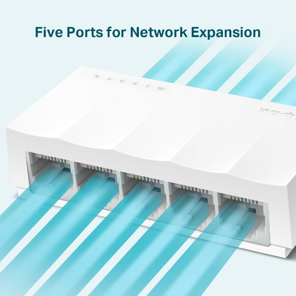 TP-LINK TL-LS1005 5-PORT 10/100Mbps Desktop SWITCH thumbnail 2