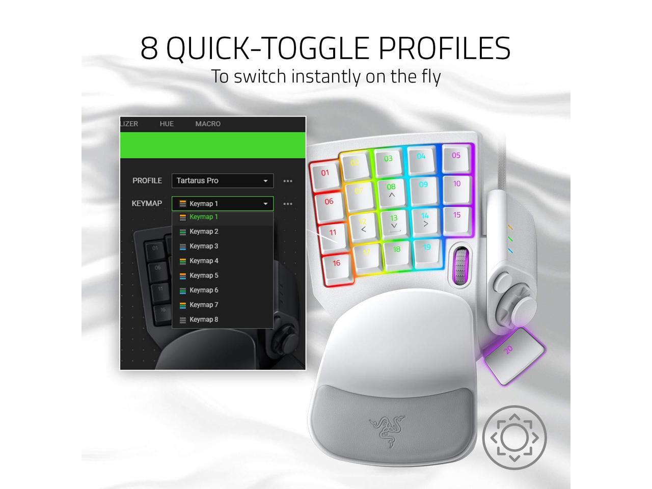 TARTARUS PRO ANALOG OPTICAL KEYPAD MERCURY