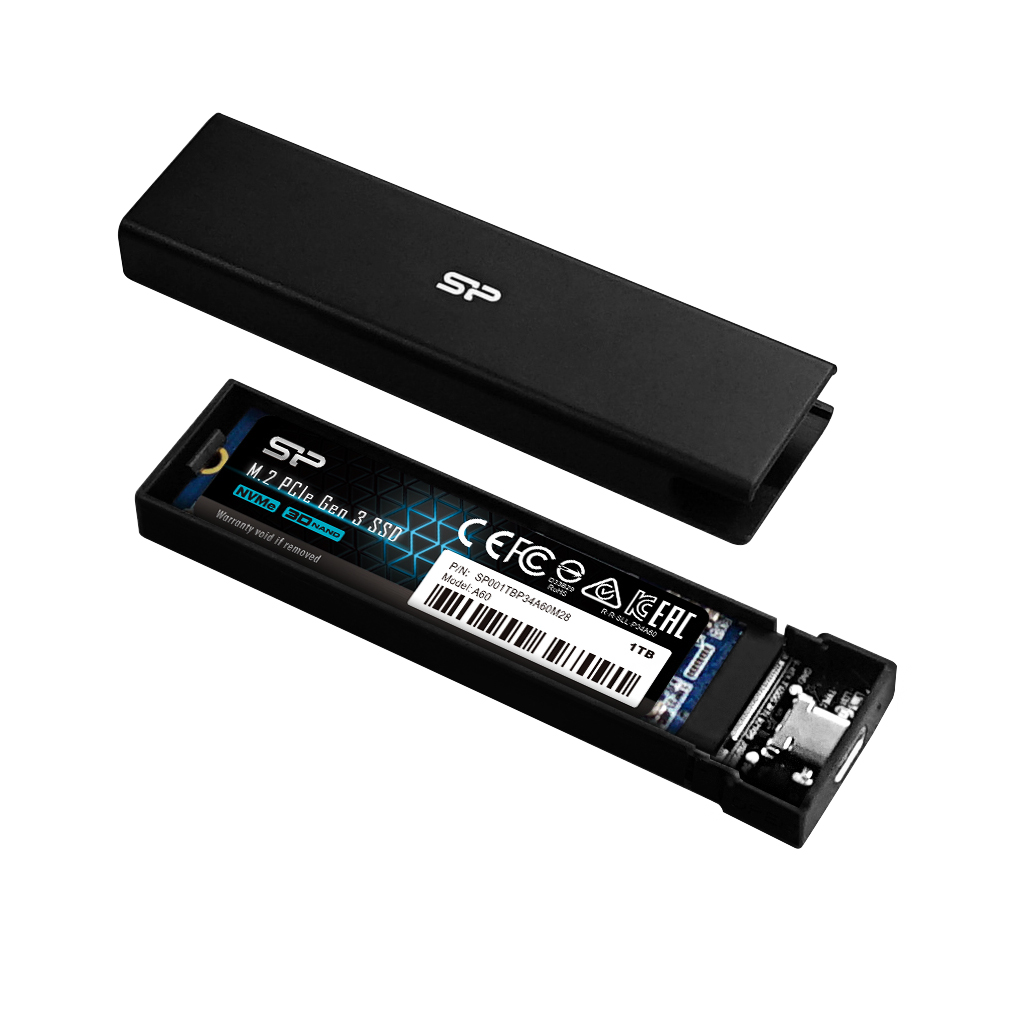 SILICON POWER PD60 ENCLOSURE COMPATIBLE USB 3.2 GEN 2 TYPE-C M.2 thumbnail 4