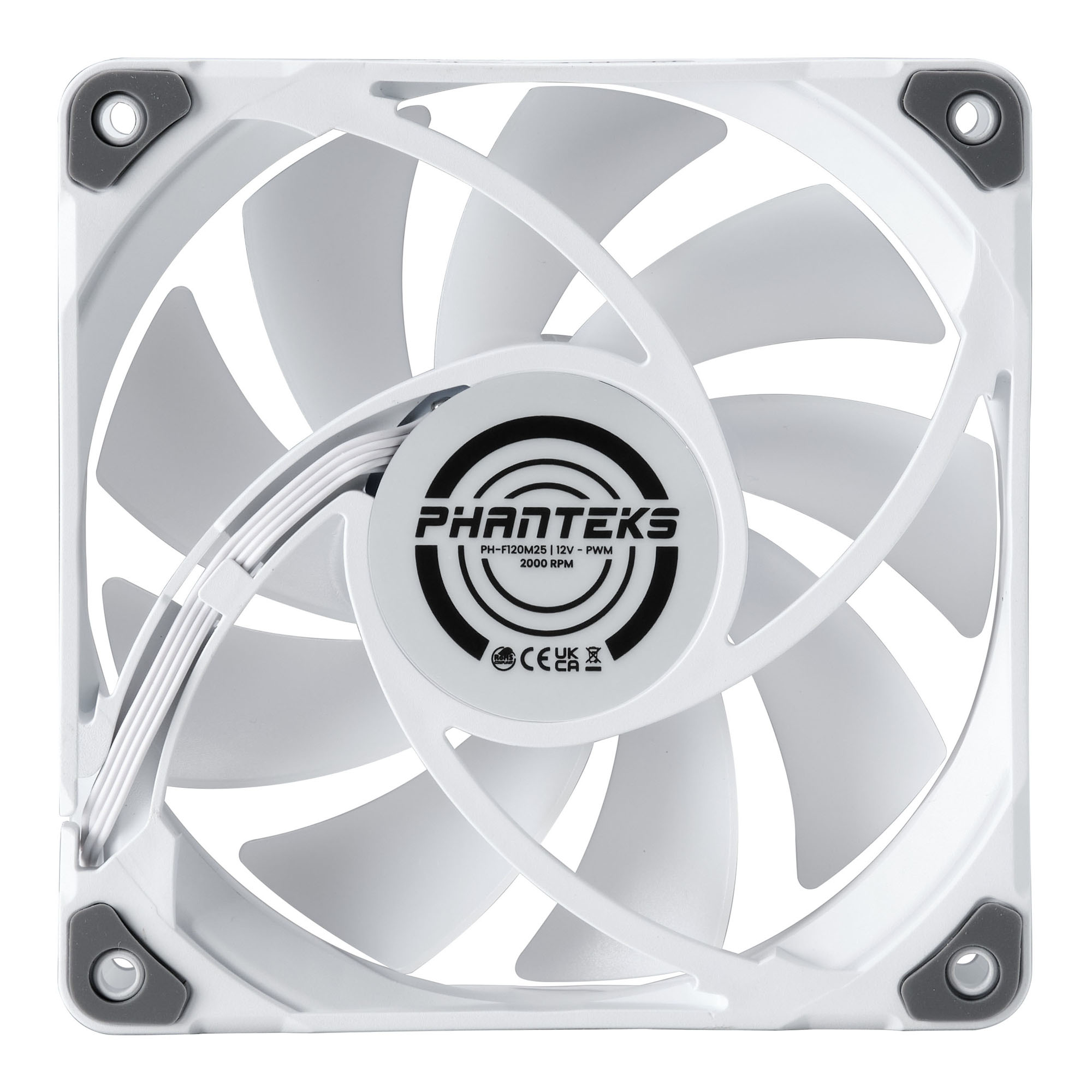 PHANTEKS M25 120MM PWM FAN DRGB WHITE 3PACKS thumbnail 4