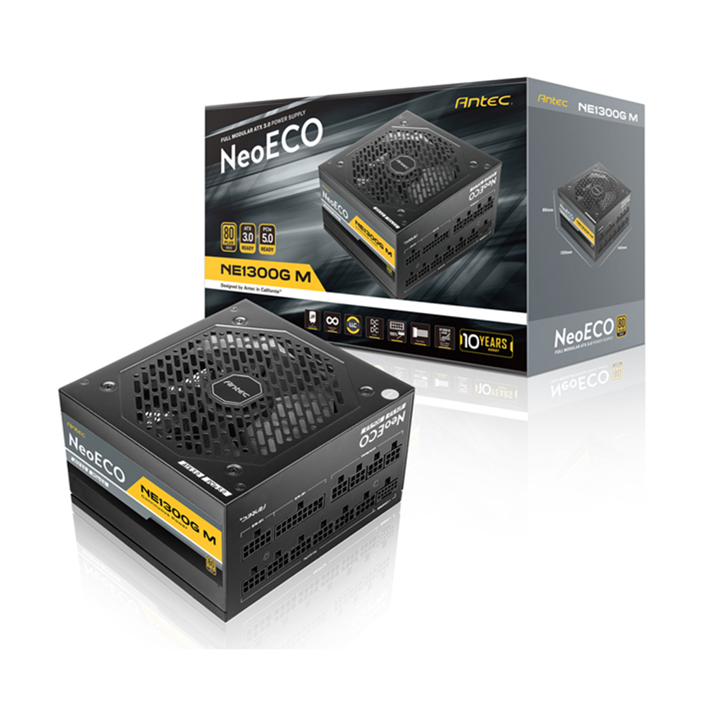 ANTEC NE1300G M GB PSU GOLD MODULAR ATX3.0 thumbnail 6