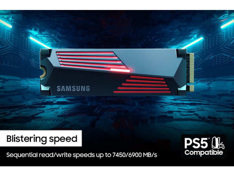 SAMSUNG 990 PRO 2TB NVME M.2 SSD W/HEATSINK thumbnail 2