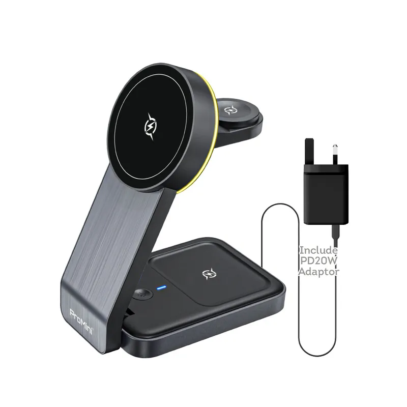 PROMINI MagW3F 磁吸三合一摺疊式無線快充座連火牛 thumbnail 3