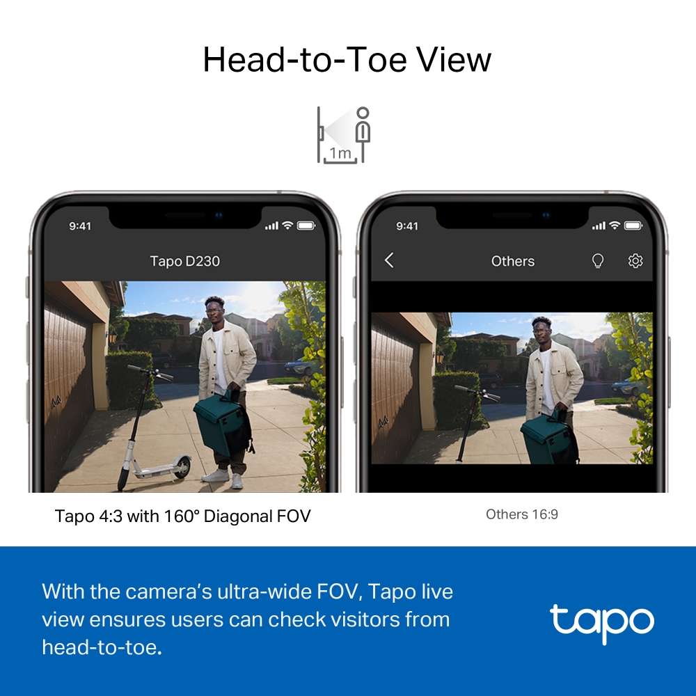 TP-LINK Tapo 2K 5MP Smart Wireless Security Video Doorbell thumbnail 5