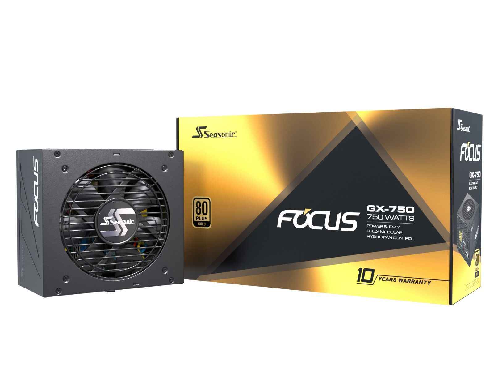 SEASONIC FOCUS 80PLUS GOLD GX750-ATX3.0 750W PSU thumbnail 2