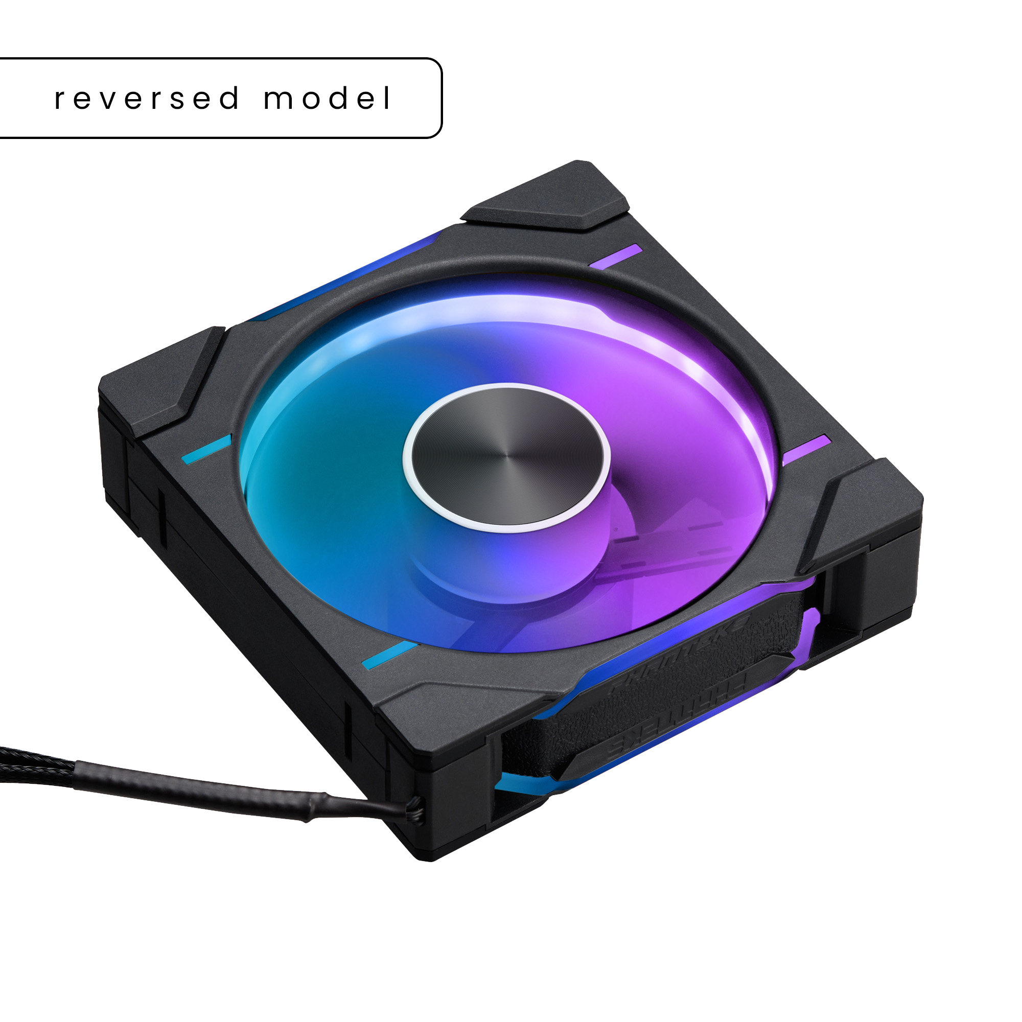 PHANTEKS D30 120MM PWM FAN REVERSE DRGB BLACK (1-PACK) thumbnail 5