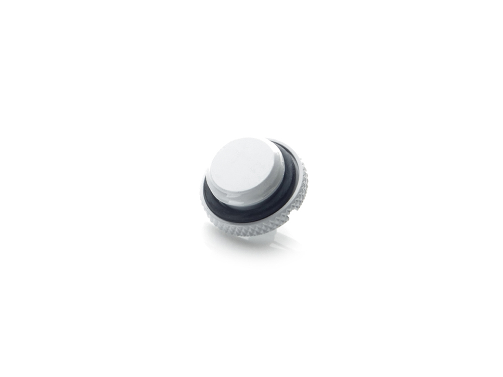 BITSPOWER G1/4" Deluxe White Low-Profile Stop Fitting thumbnail 2