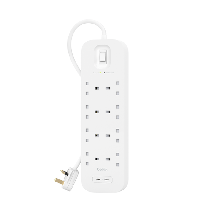 BELKIN SURGE 8OT 900J , 30W , DUAL USB C PD / PPS 30W thumbnail 5