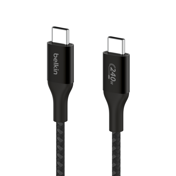 BELKIN 240W BRAIDED C-C CABLE 2M BLACK thumbnail 3