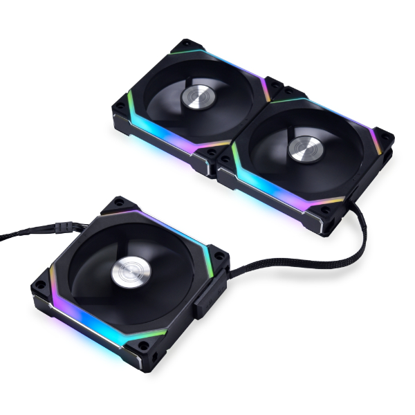 LIAN LI 120*28MM UNI FAN SL120V2 (3-PACK) BLACK thumbnail 4