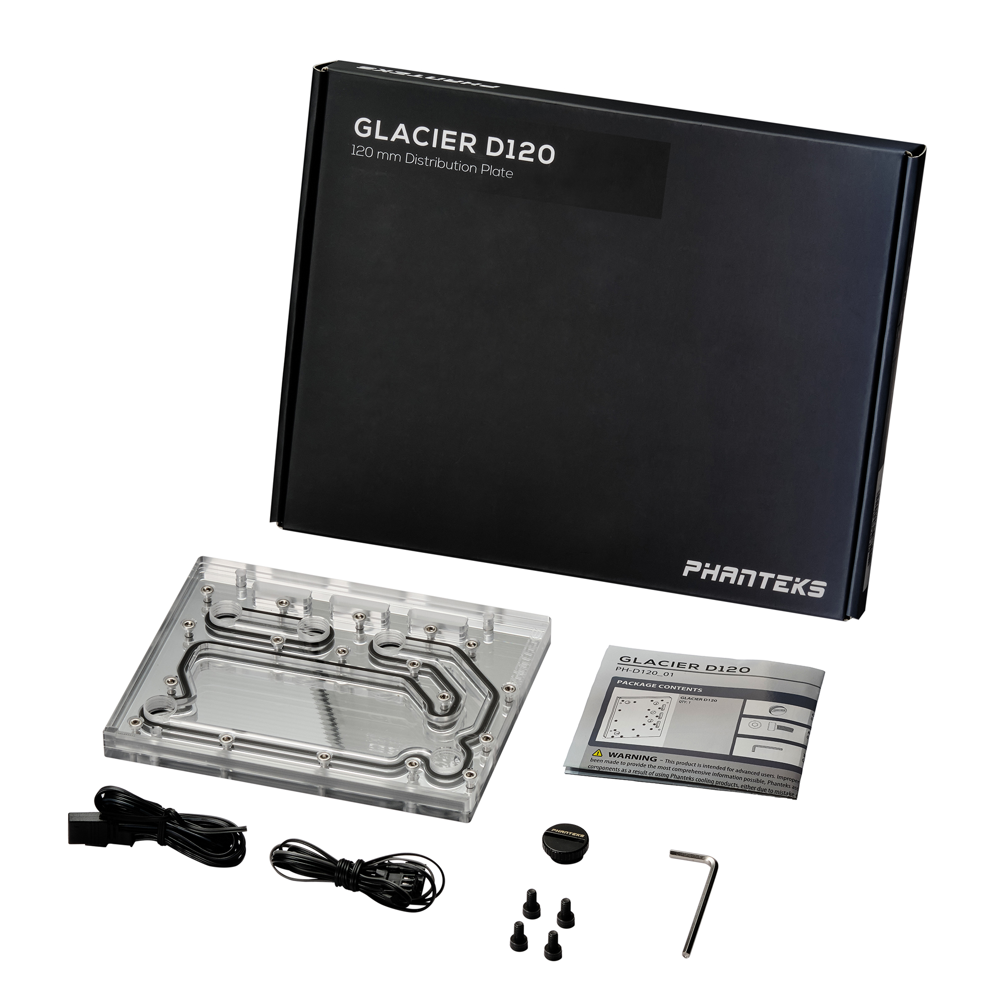 PHANTEKS D120 DISTRO PLATE MIRROR ACRYLIC BACKPLATE DRGB thumbnail 3