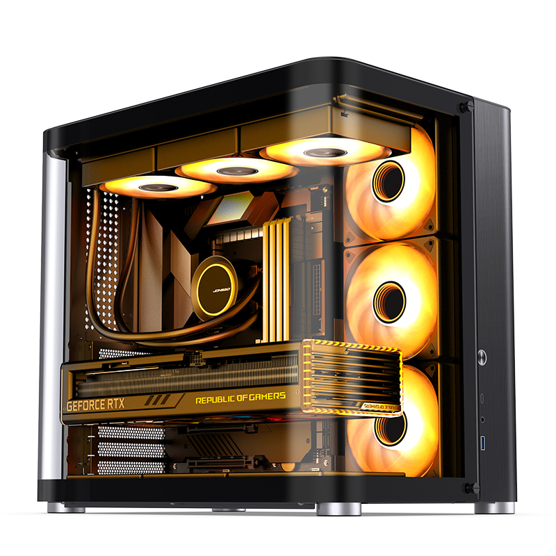 JONSBO TK-2 ATX CASE W/WINDOWS BLACK thumbnail 2
