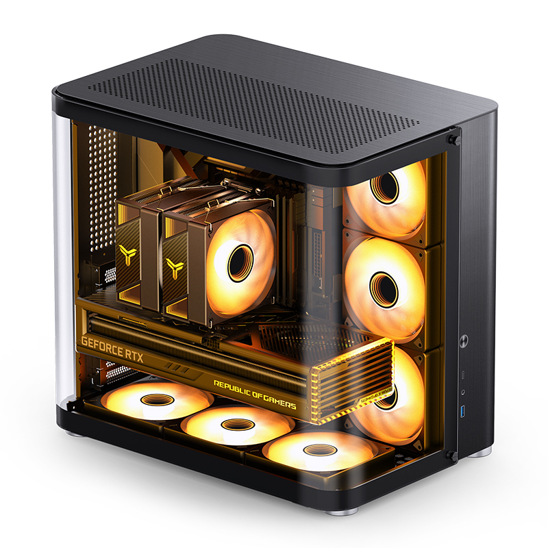 JONSBO TK-2 ATX CASE W/WINDOWS BLACK thumbnail 5