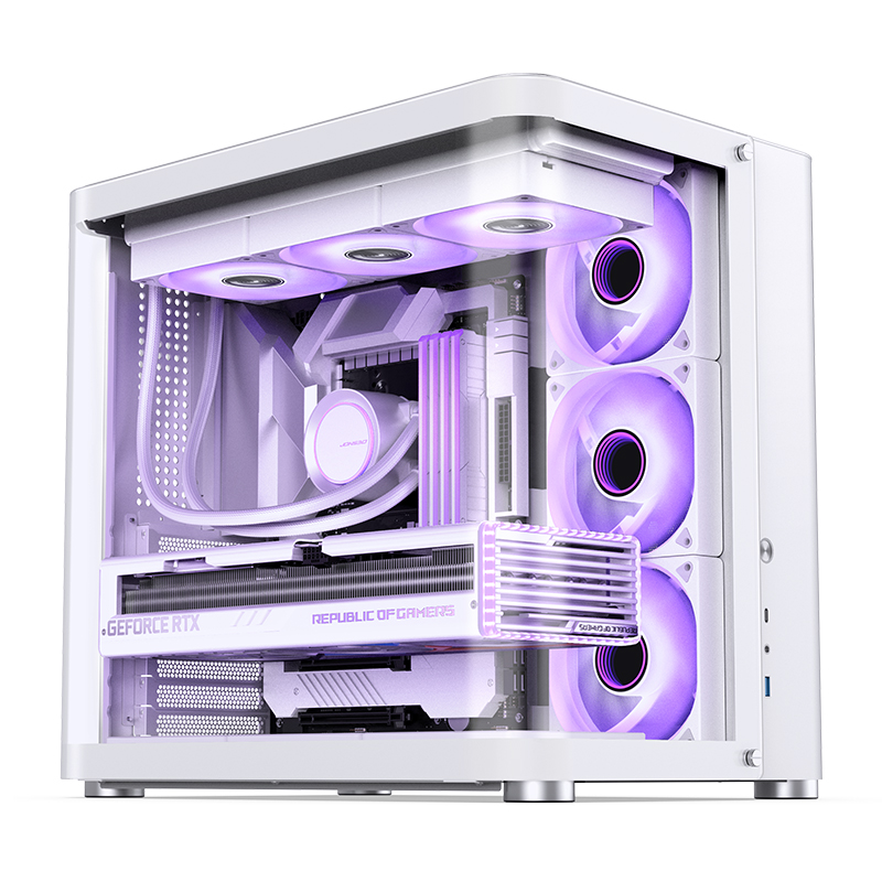 JONSBO TK-2 ATX CASE W/WINDOWS WHITE thumbnail 2