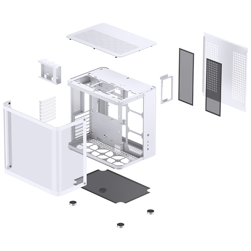 JONSBO TK-2 ATX CASE W/WINDOWS WHITE thumbnail 6
