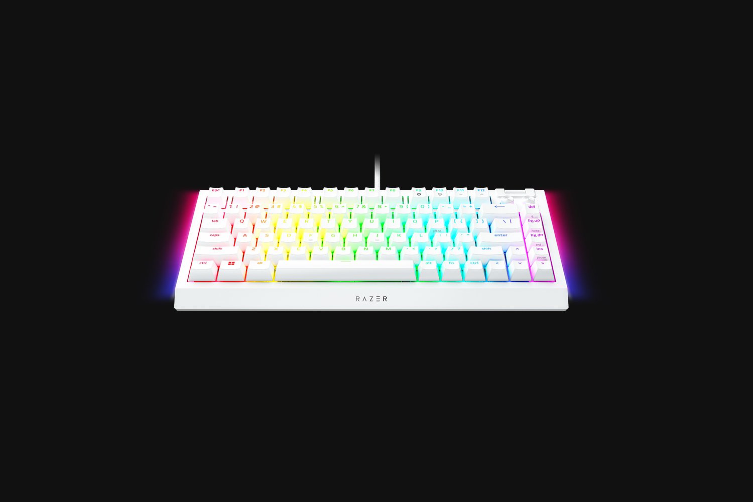 RAZER BLACKWIDOW V4 75% GAMING KEYBOARD WHITE thumbnail 5