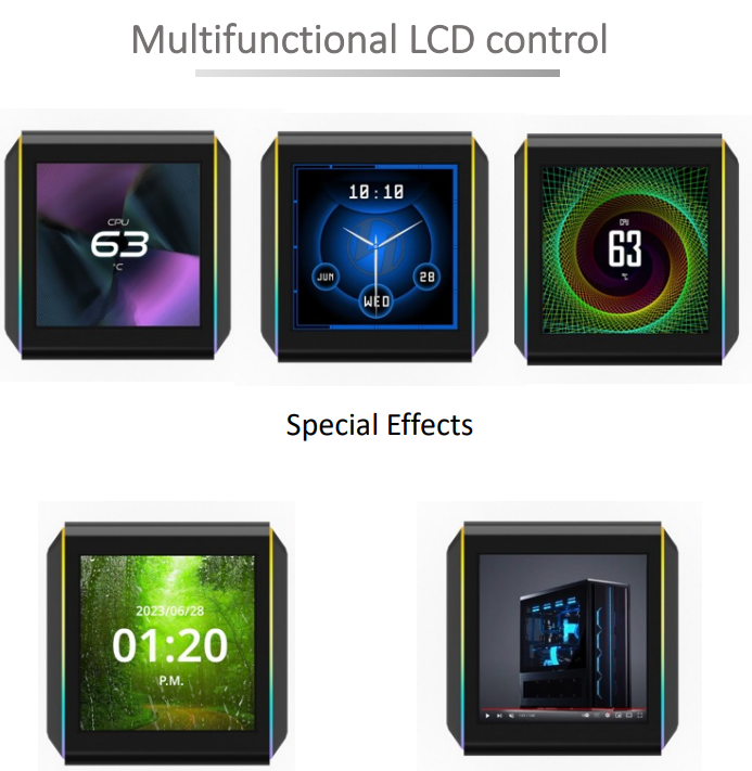 GALAHAD II TRINITY LCD 280 AIO WATER COOLING WHITE