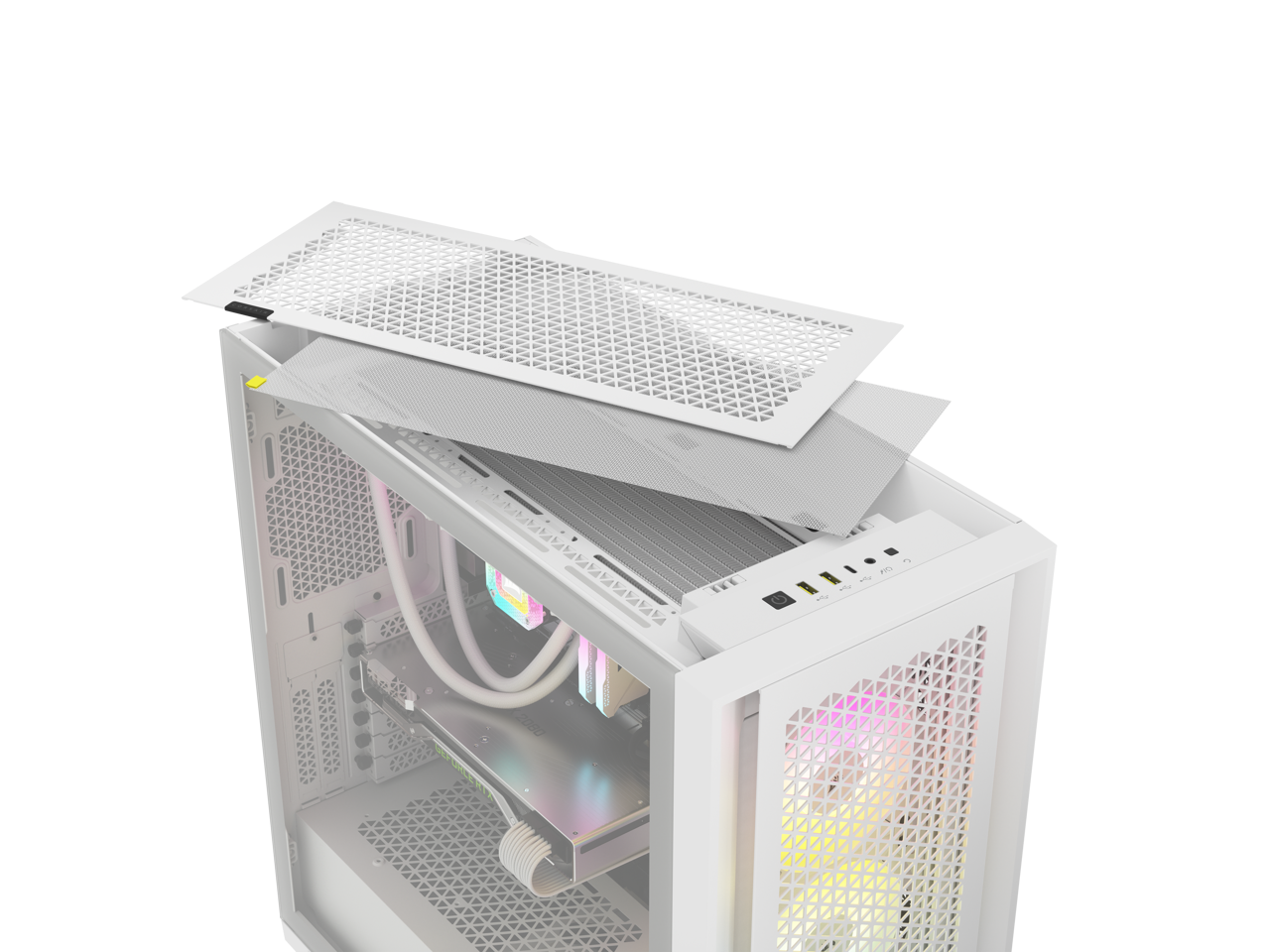 CORSAIR ICUE 5000D RGB AIRFLOW MID-TOWER CASE WHITE thumbnail 12
