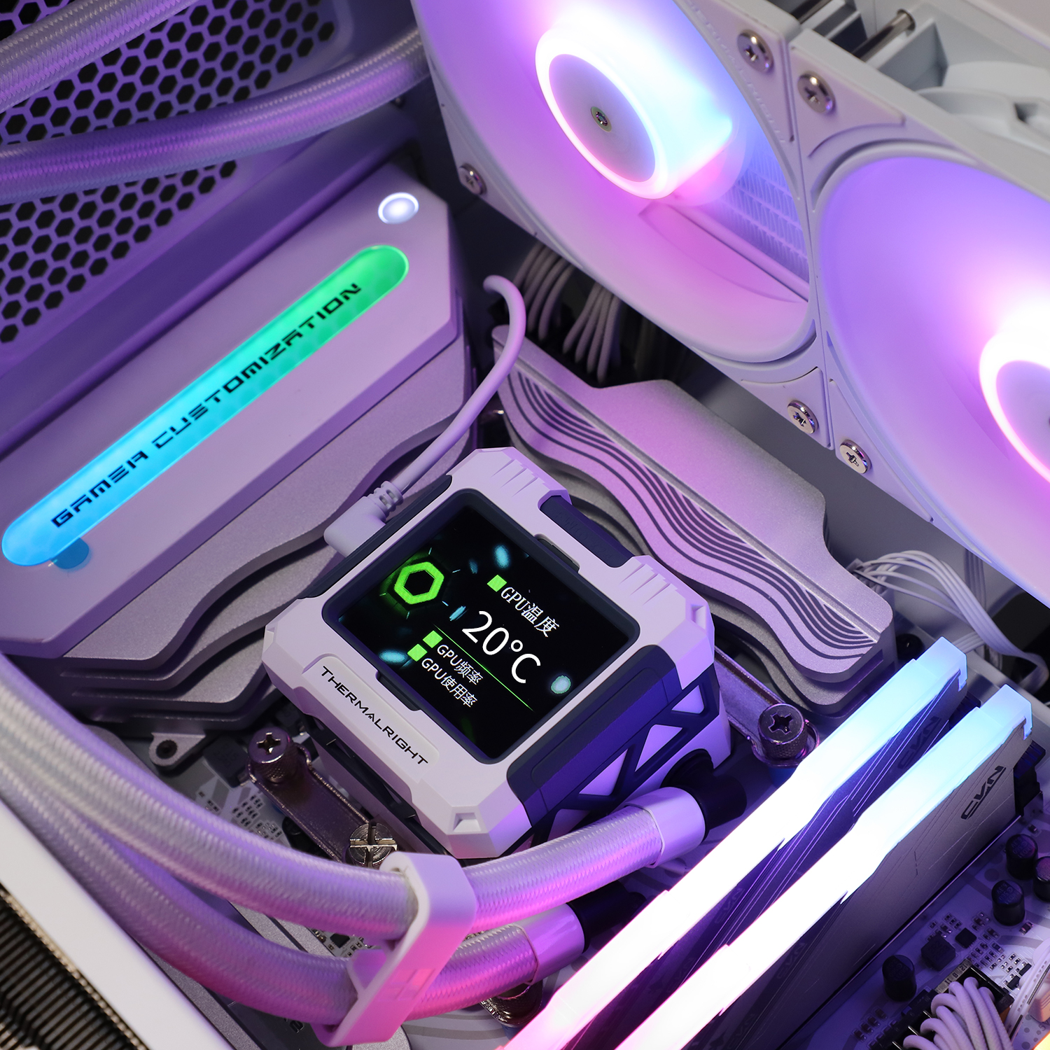 THERMALRIGHT FROZEN WARFRAME 360 ARGB W/2.4IPS SCREEN WHITE thumbnail 6