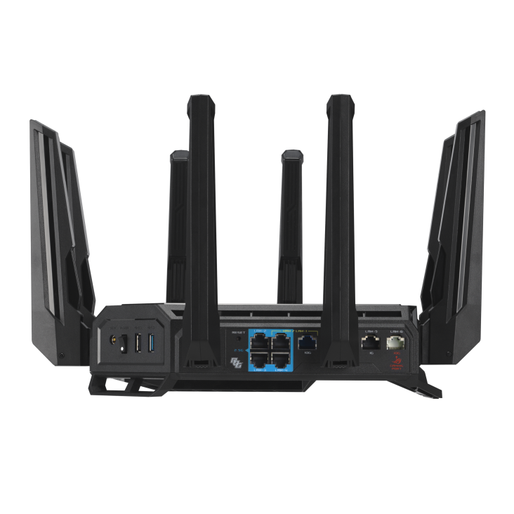 ASUS ROG RAPTURE GT-BE98 BE25000 QUADBAND GAMING ROUTER thumbnail 3