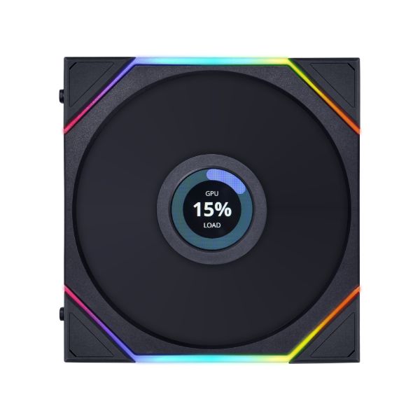 LIAN LI 120MM UNI REGULAR FAN 12TL LCD BLACK (1-PACK) thumbnail 3