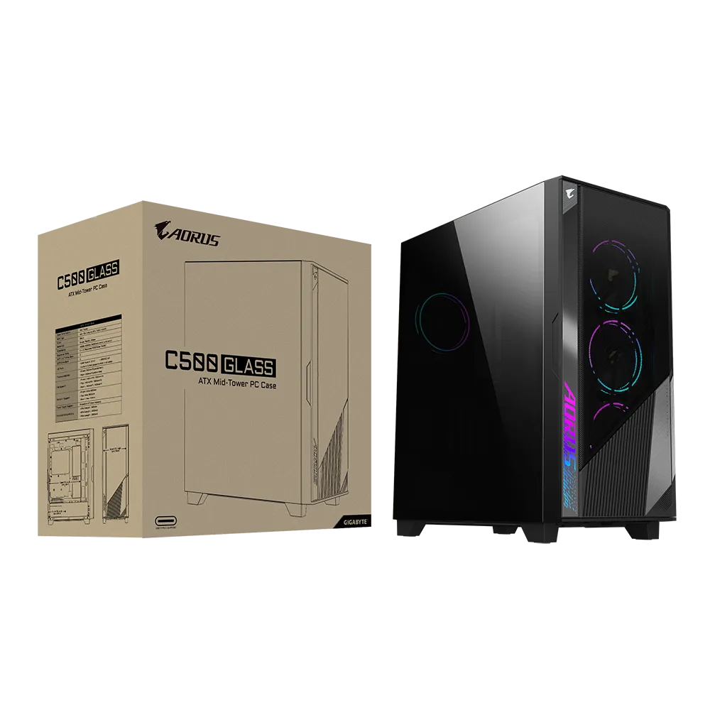 GIGABYTE AORUS C500G GLASS E-ATX CASE thumbnail 11