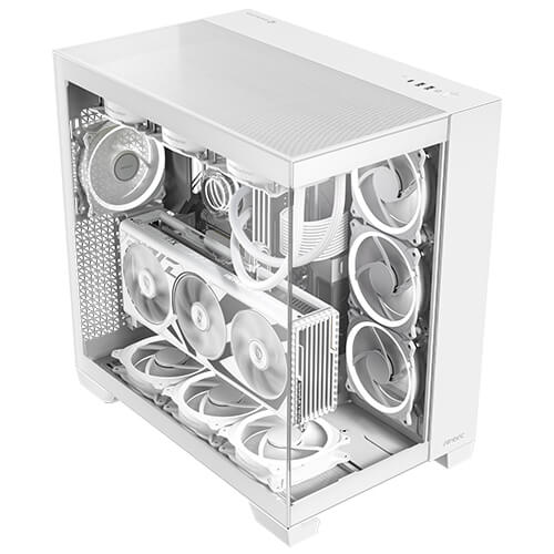 ANTEC C8 FRONT & SIDE GLASS PANEL CASE WHITE thumbnail 25