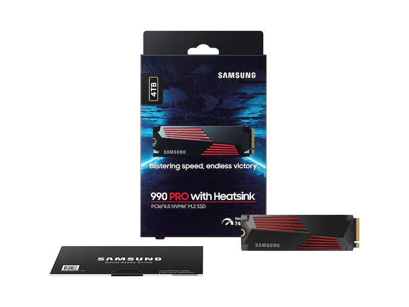SAMSUNG 990 PRO 4TB NVME M.2 SSD W/HEATSINK thumbnail 6