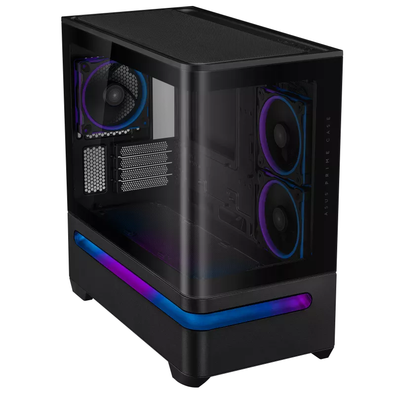 ASUS PRIME AP202 TG MATX CASE BLACK thumbnail 2
