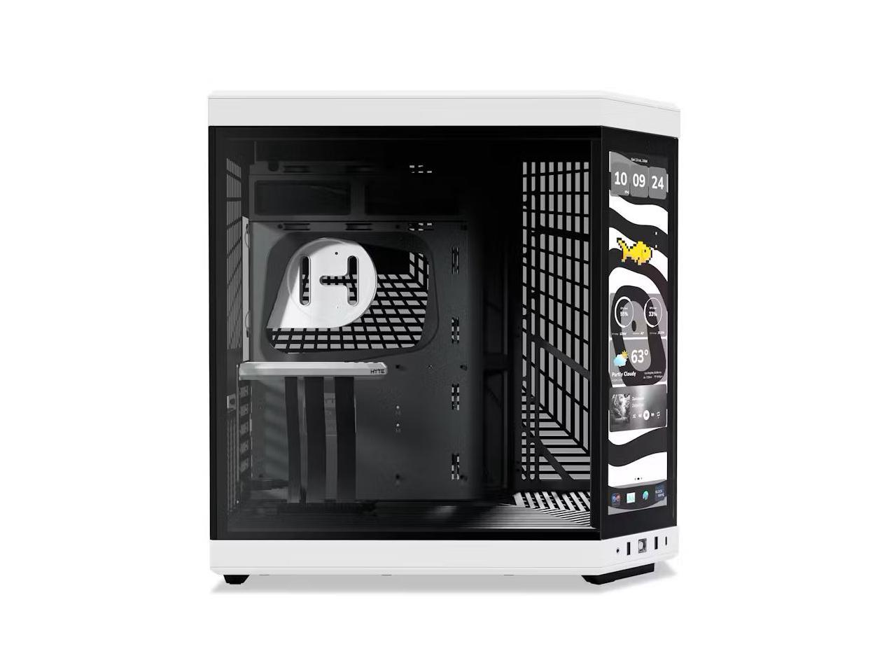 HYTE Y70 TOUCH INFINITE CASE BLACK/WHITE thumbnail 3