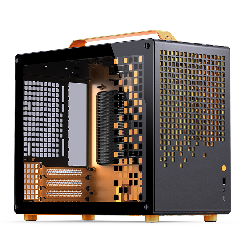 JONSBO Z20 M-ATX CASE BLACK/ORANGE thumbnail 3