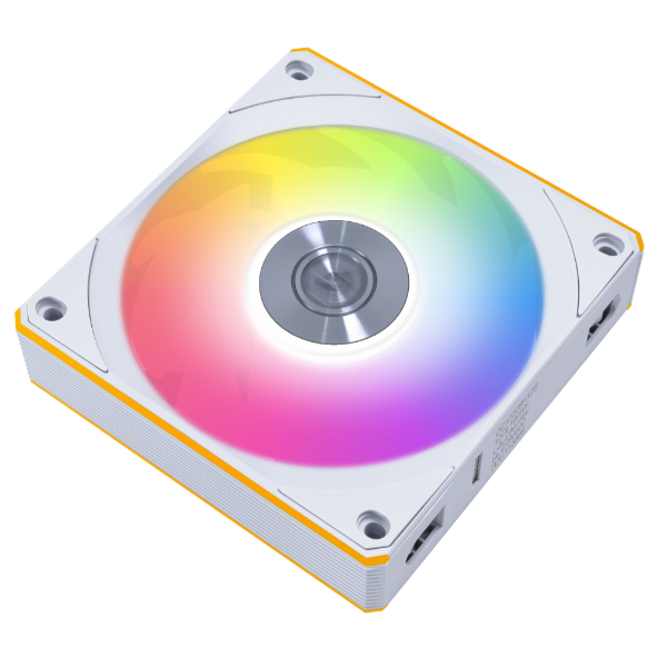 LIAN LI 120MM UNI FAN R12CL LED REVERSE WIRELESS BK(3PACK) thumbnail 3
