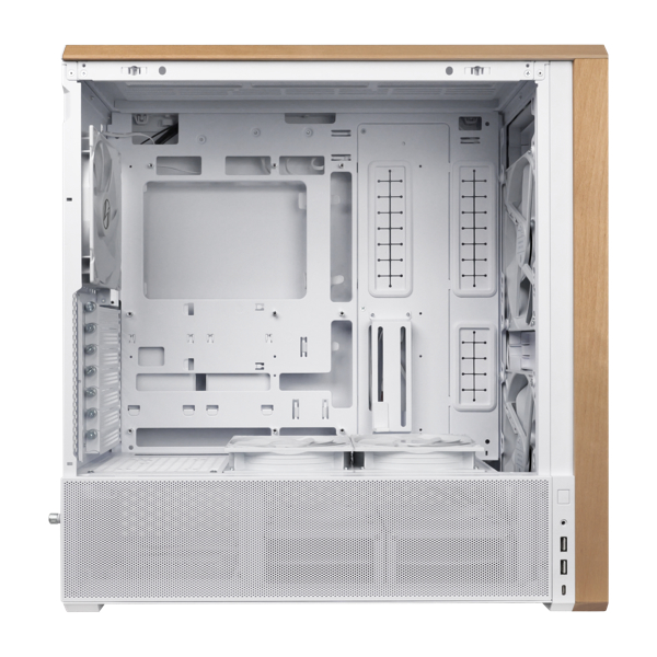 LIAN LI LANCOOL 217 WOODEN MID-TOWER CASE WHITE thumbnail 4