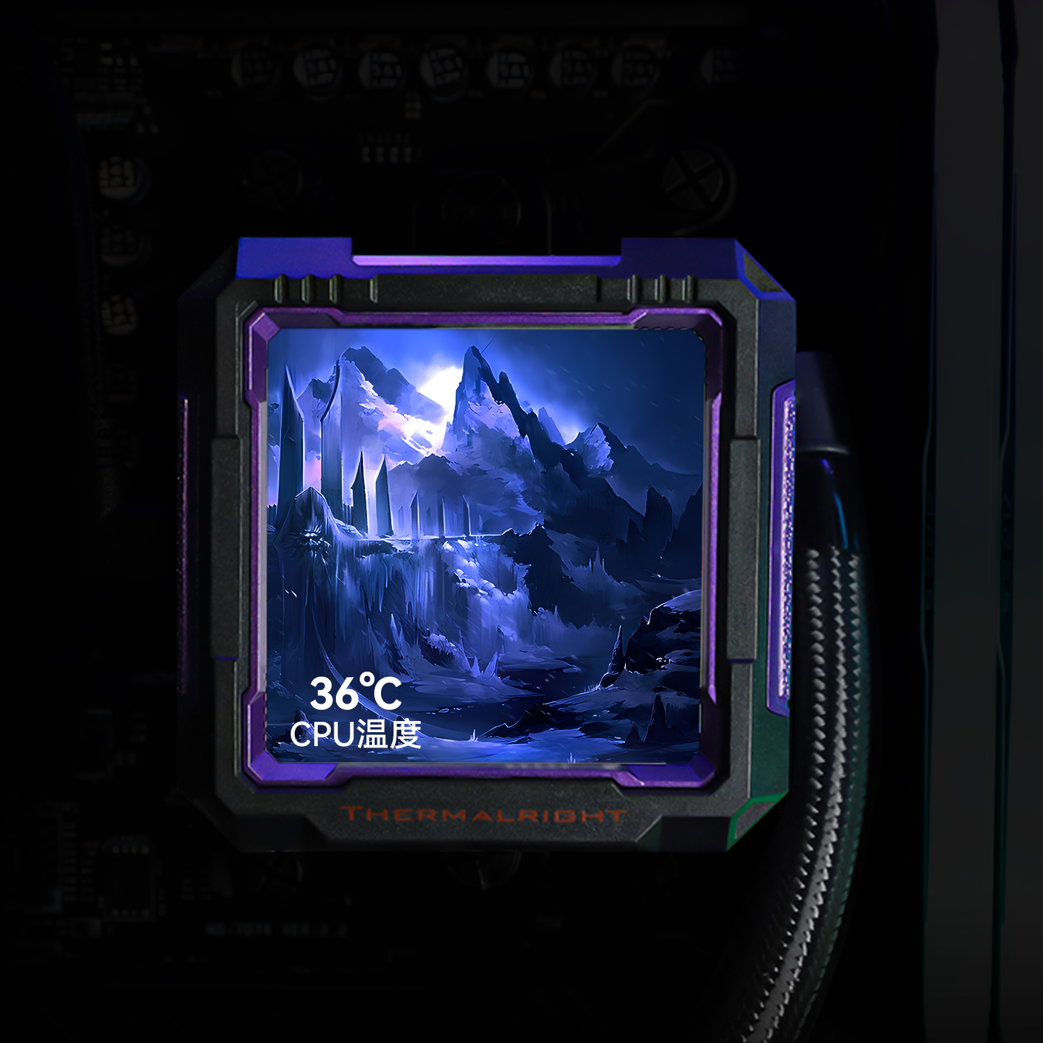 THERMALRIGHT FROZEN WARFRAME PRO 360 W/2.73IPS SCREEN BLACK thumbnail 5