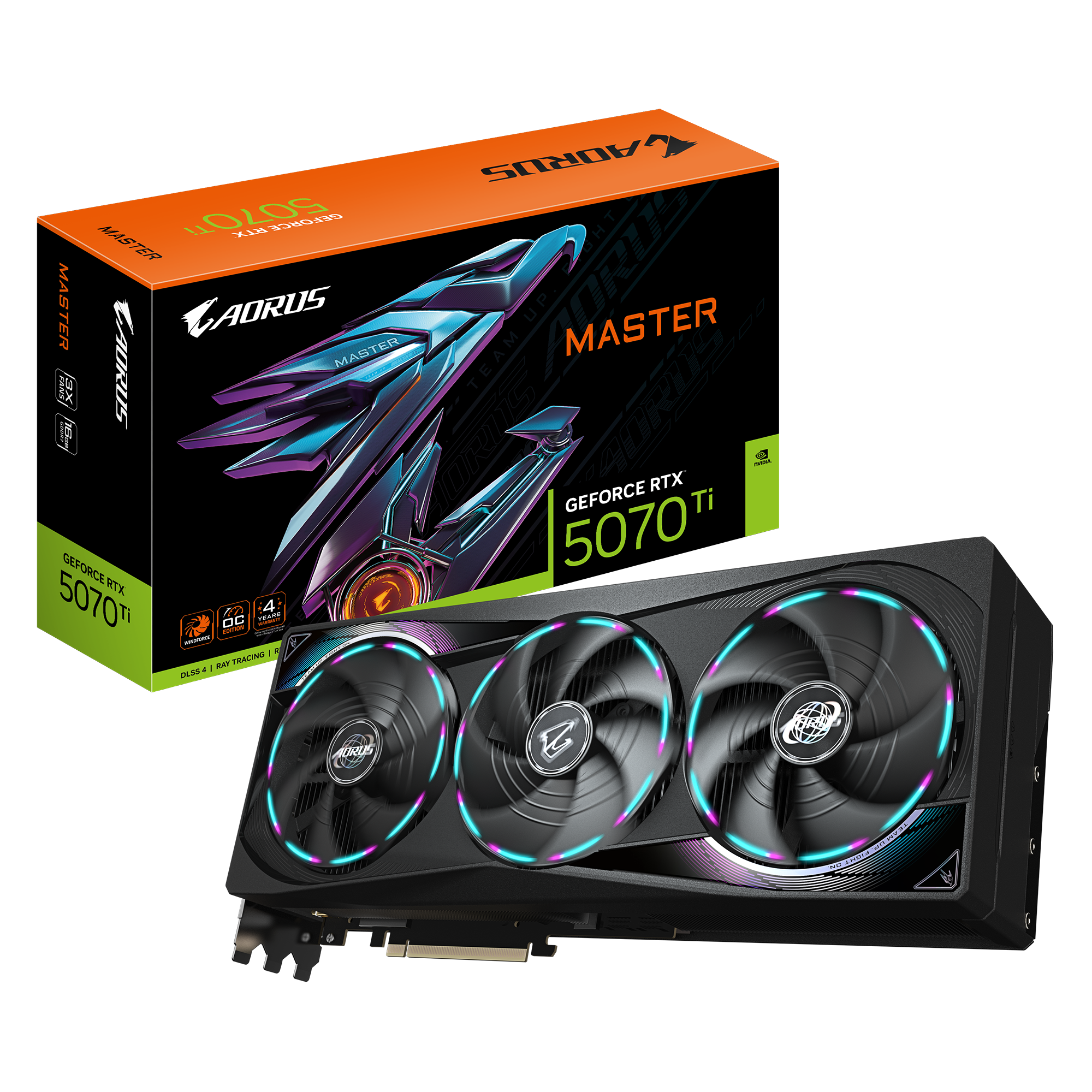 GIGABYTE RTX5070TI AORUS MASTER 16GB GDDR7 thumbnail 11