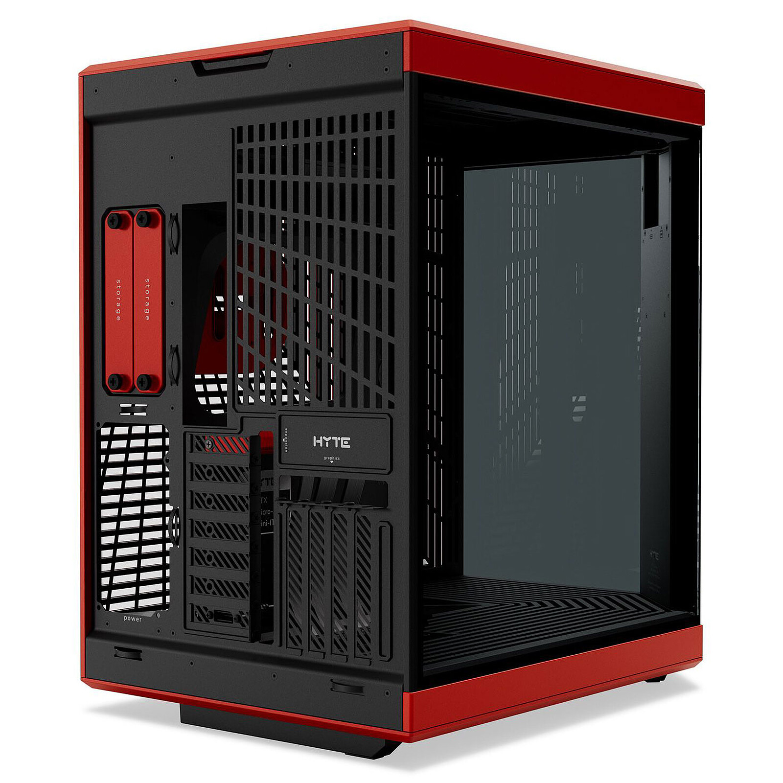 HYTE Y70 TOUCH INFINITE CASE BLACK/RED thumbnail 4