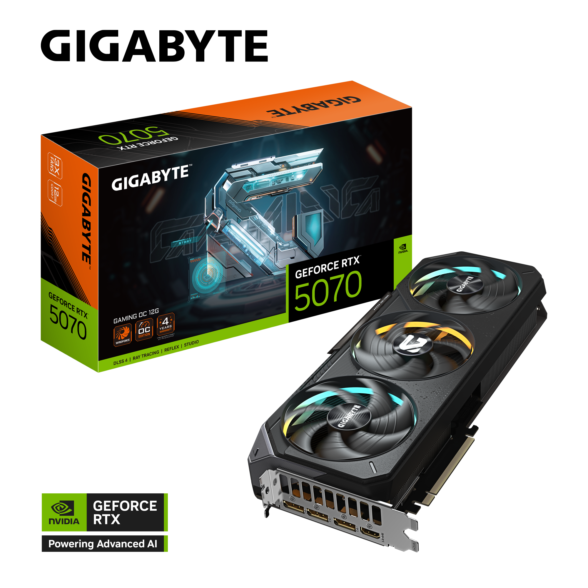 GIGABYTE RTX5070 GAMING OC 12GB GDDR7 thumbnail 11